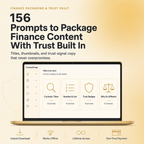 Finance Packaging & Trust Vault — 156 Prompts for Titles, Thumbnails & Trust-Safe Copy