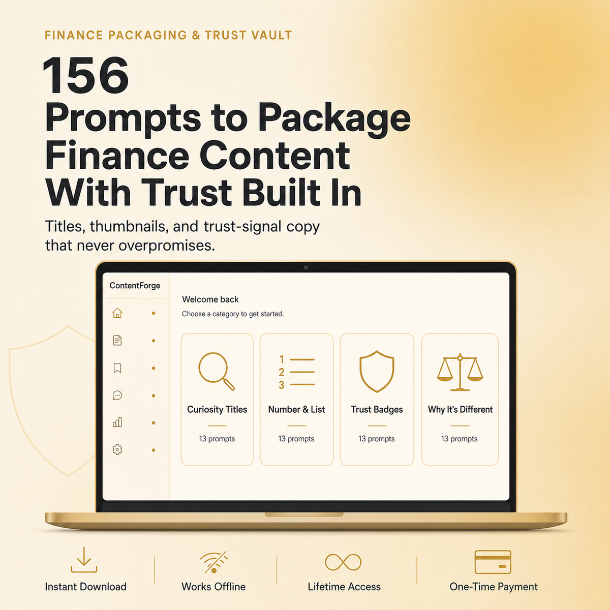Finance Packaging & Trust Vault — 156 Prompts for Titles, Thumbnails & Trust-Safe Copy