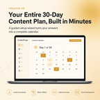 Creator OS — 30-Day Offline Content Planning System