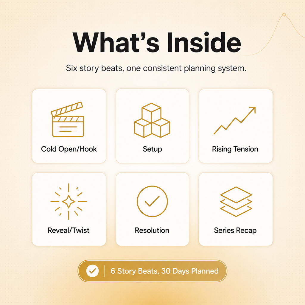 Story Creator OS — 30-Day Planning System for Faceless Storytelling Creators