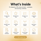 Faceless Packaging & Sourcing Vault — 156 Prompts for Titles, Thumbnails & Credit-Safe Sourcing