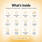 Story Packaging & Research Vault — 156 Prompts for Titles, Thumbnails & Verified Sourcing