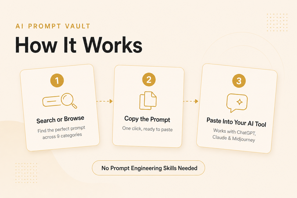 AI Prompt Vault — 325+ ChatGPT, Claude & Midjourney Prompts for Content Creators
