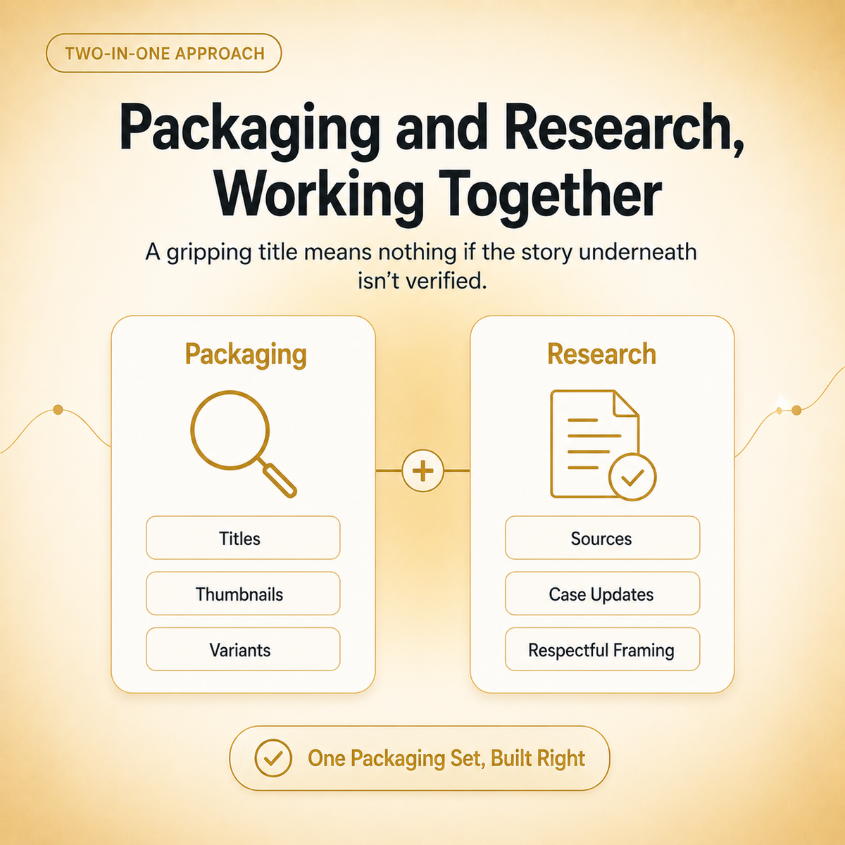 Story Packaging & Research Vault — 156 Prompts for Titles, Thumbnails & Verified Sourcing