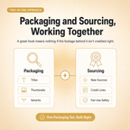 Faceless Packaging & Sourcing Vault — 156 Prompts for Titles, Thumbnails & Credit-Safe Sourcing