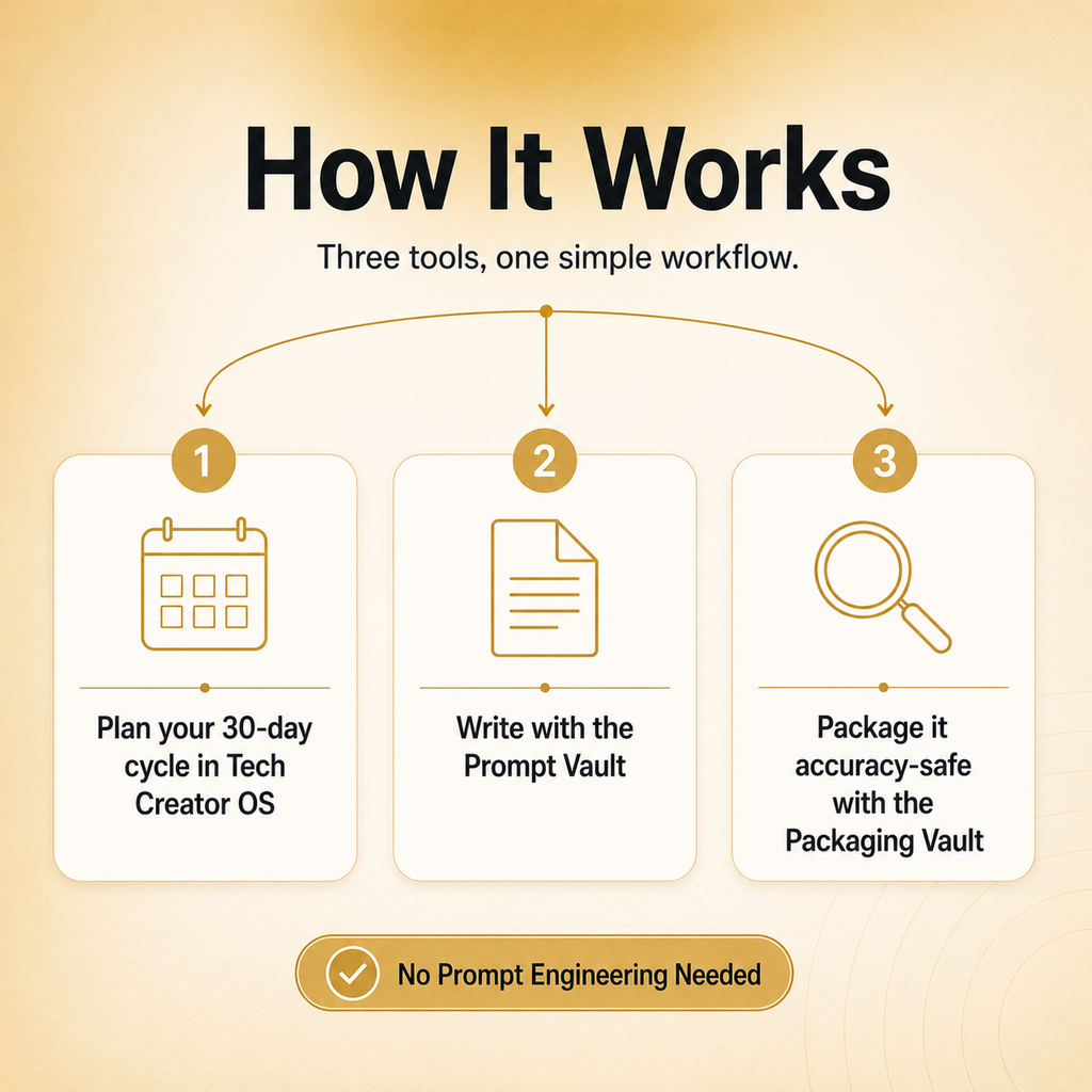 The Ultimate Tech Creator Bundle — 3 Tech Tools in One (300+ Prompts)