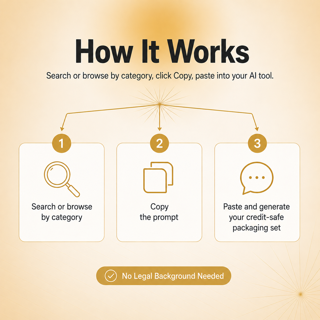 Faceless Packaging & Sourcing Vault — 156 Prompts for Titles, Thumbnails & Credit-Safe Sourcing