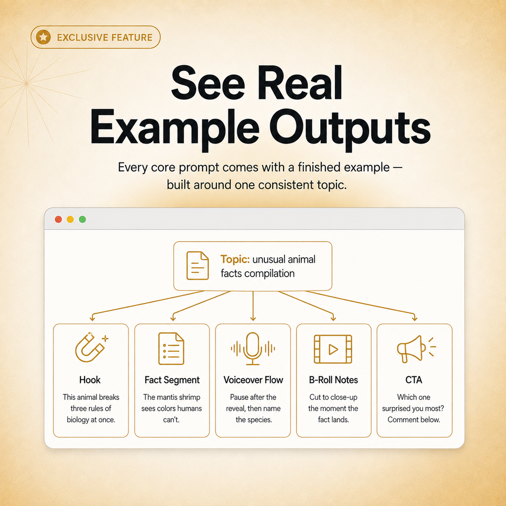 AI Faceless Content Prompt Vault — 156 Prompts for Compilations, Listicles & Fact Videos
