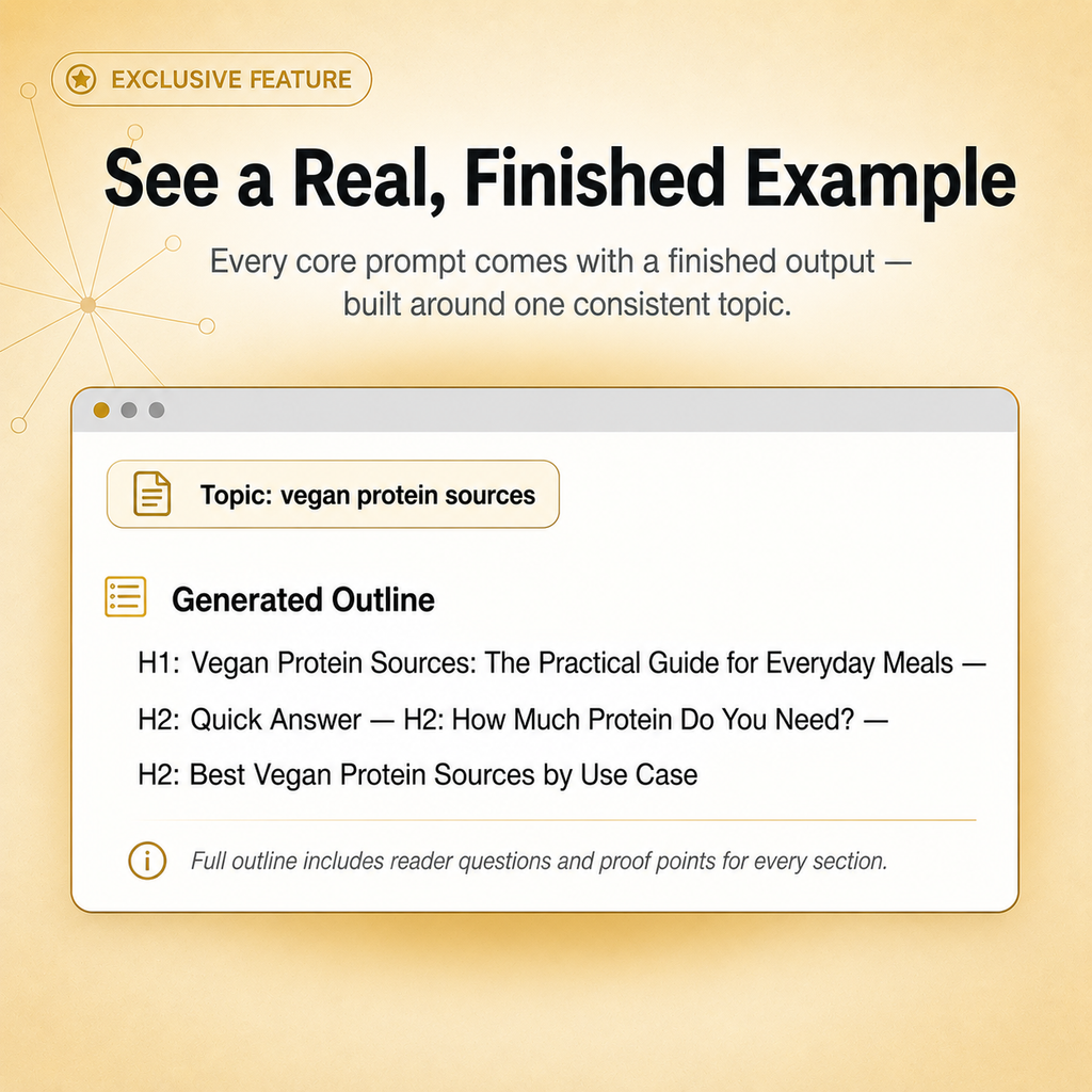 AI SEO & Blog Content Prompt Pack — 156 Prompts for Blog Posts, Titles, Meta Descriptions & More