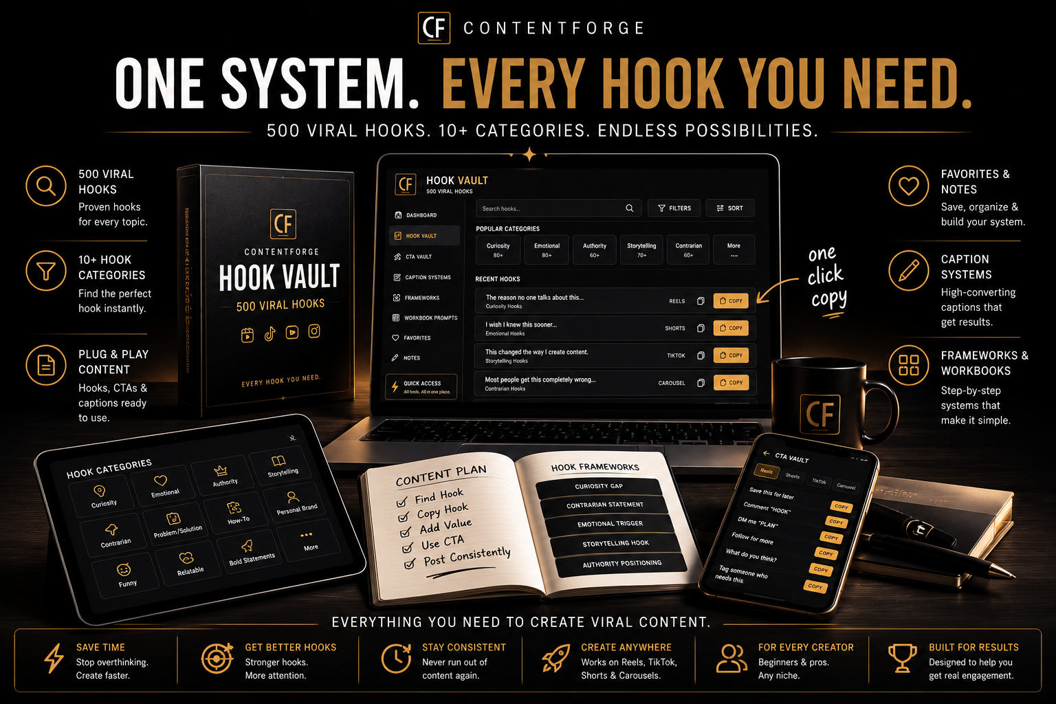 Ultimate Viral Hook Vault — 500+ TikTok & Instagram Reels Hooks