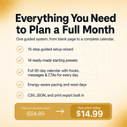 Creator OS — 30-Day Offline Content Planning System