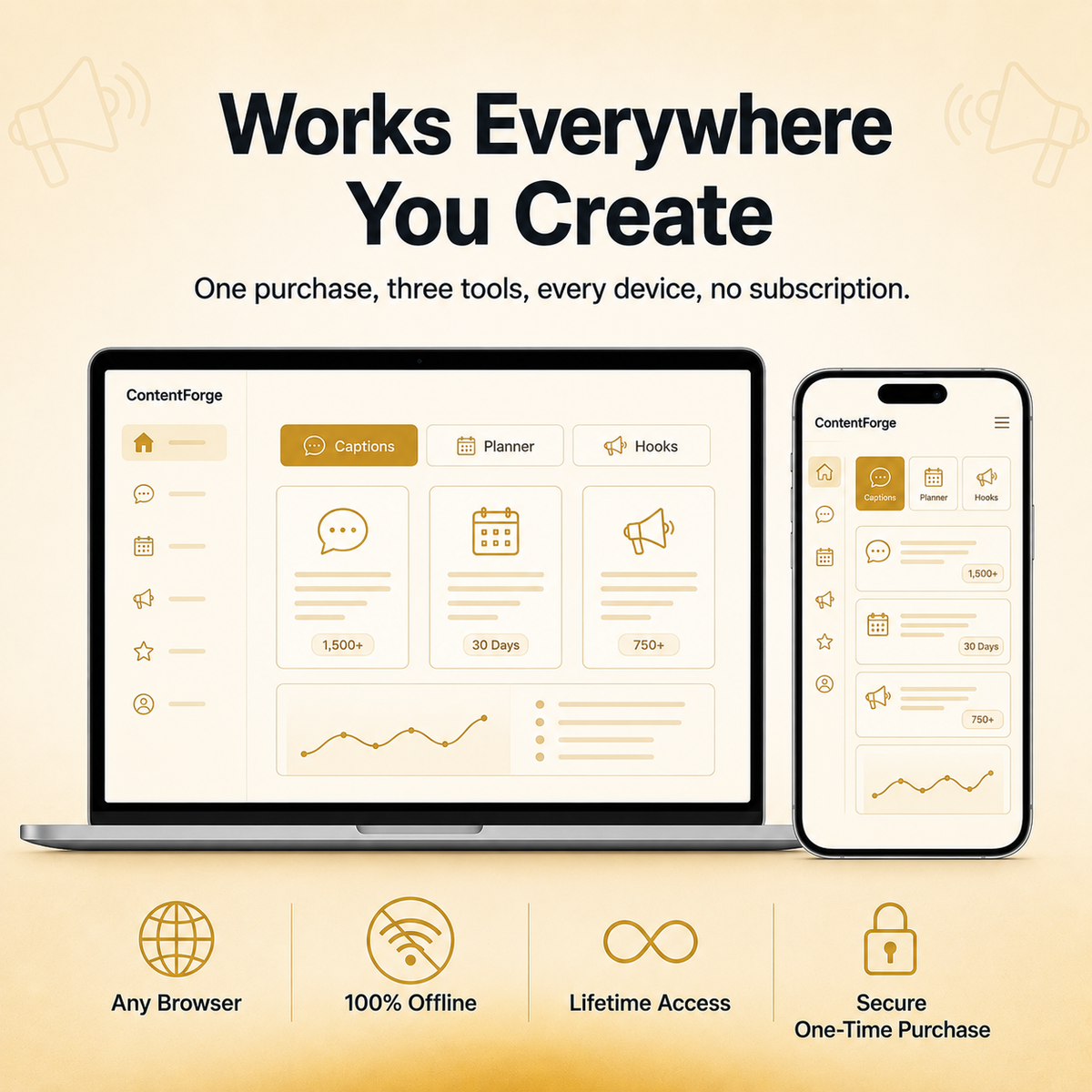 The Ultimate ContentForge Bundle — 3 Creator Tools in One Bundle