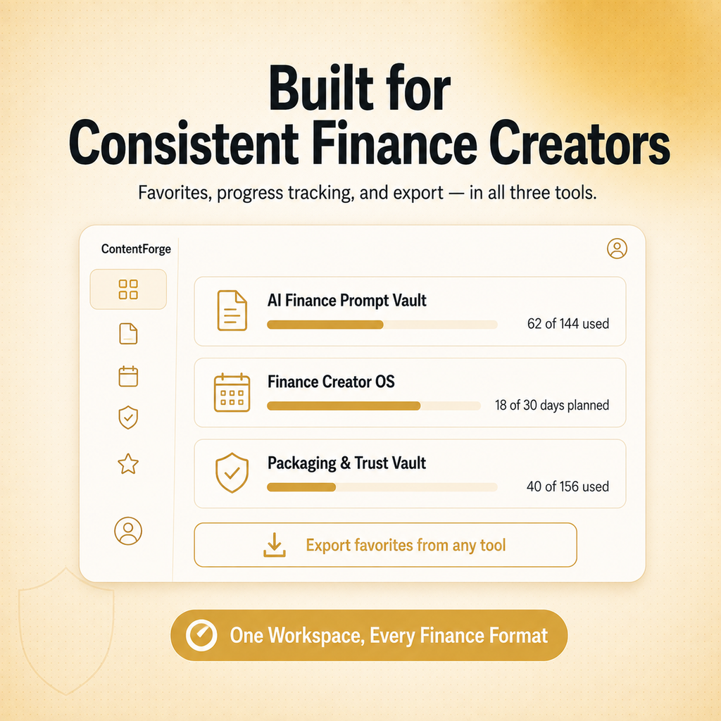 The Ultimate Finance Creator Bundle — 3 Finance Tools in One (300+ Prompts)