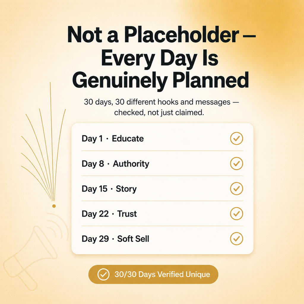 Creator OS — 30-Day Offline Content Planning System
