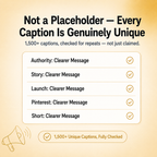 Caption Vault — 1500+ Instagram & TikTok Caption Templates for Creators