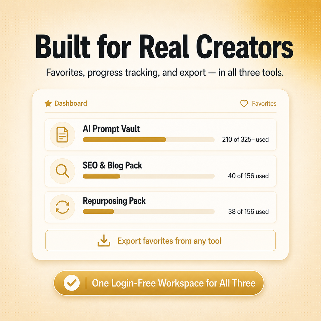 The Ultimate AI Prompt Bundle — 3 AI Tools in One (637+ Prompts)