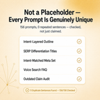 AI SEO & Blog Content Prompt Pack — 156 Prompts for Blog Posts, Titles, Meta Descriptions & More
