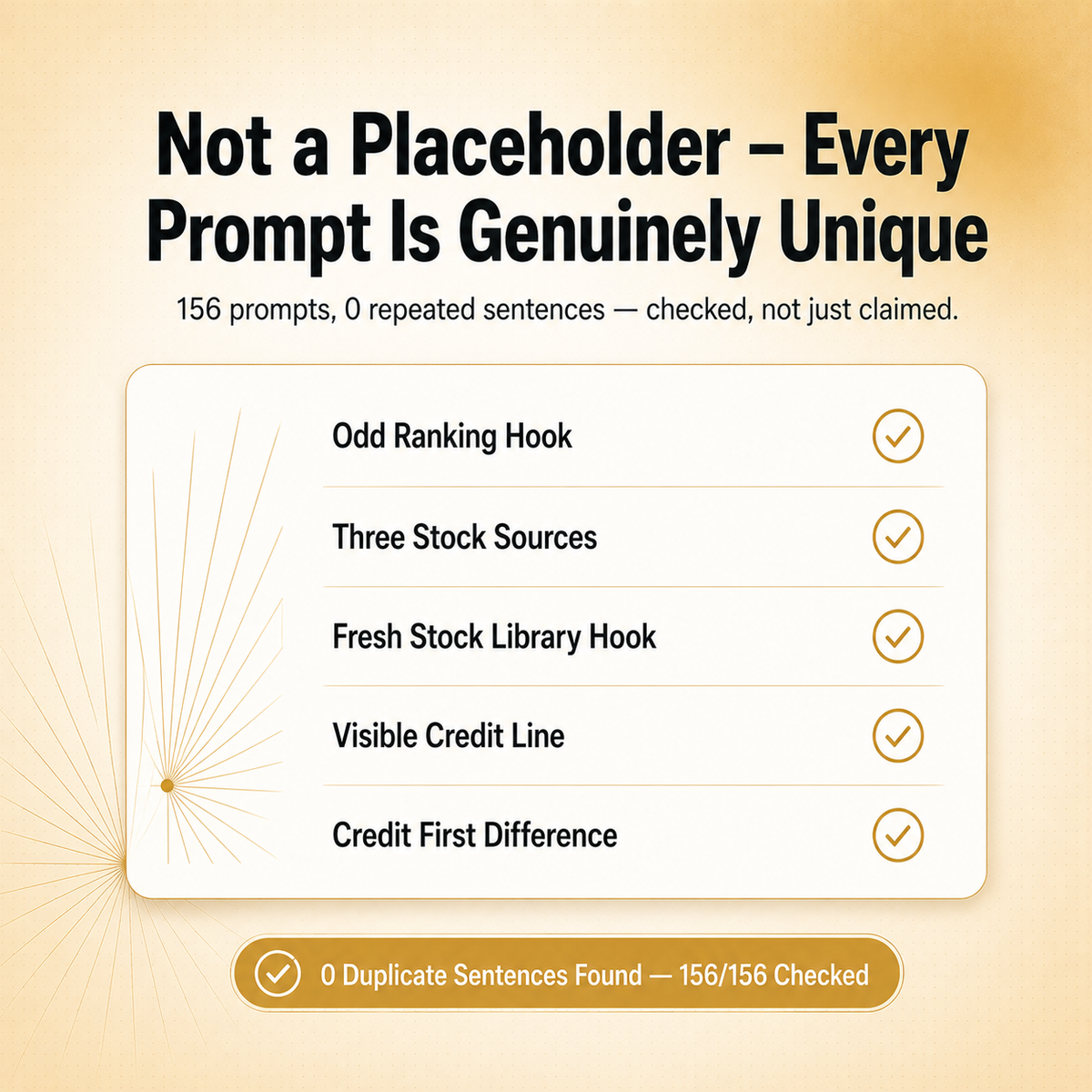 Faceless Packaging & Sourcing Vault — 156 Prompts for Titles, Thumbnails & Credit-Safe Sourcing