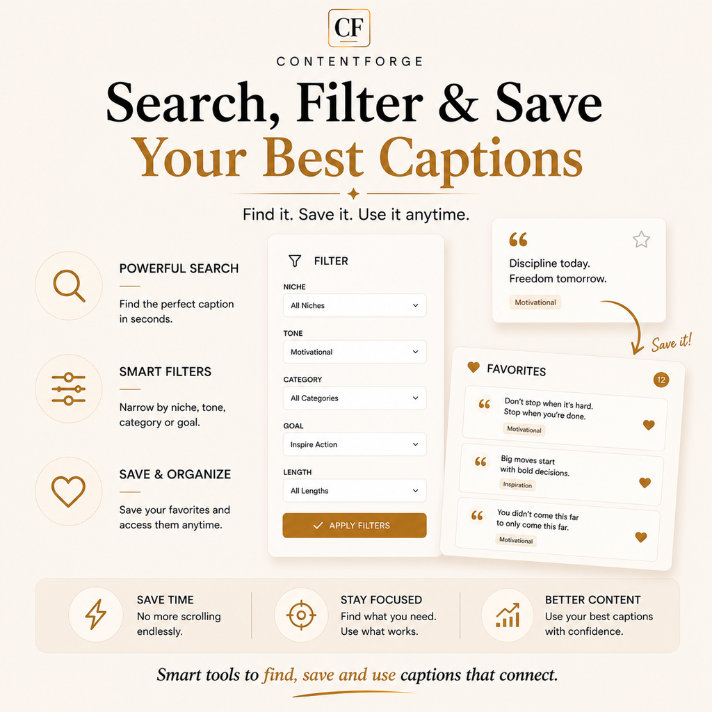 Caption Vault — 1500+ Instagram & TikTok Caption Templates for Creators