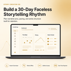 Story Creator OS — 30-Day Planning System for Faceless Storytelling Creators