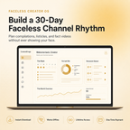 Faceless Creator OS — 30-Day Planning System for Faceless Content Creators