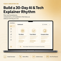 Tech Creator OS — 30-Day Planning System for AI & Tech Explainer Creators